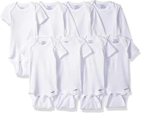 Gerber 8-Pack Baby Short Sleeve Onesie Bodysuits - Image 6