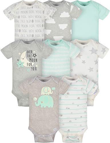 Gerber 8-Pack Baby Short Sleeve Onesie Bodysuits - Image 7