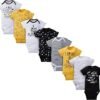 Baby Short Sleeve Onesie Bodysuits Gerber baby bodysuits infant cotton bodysuits