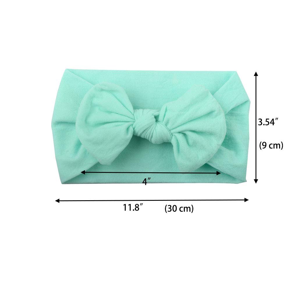 Best Nylon Headbands Hairbands Hair Bow Elastics Handmade Hair Accessories for Baby Girls Newborn Infant Toddlers Kids(Pink) - Image 6
