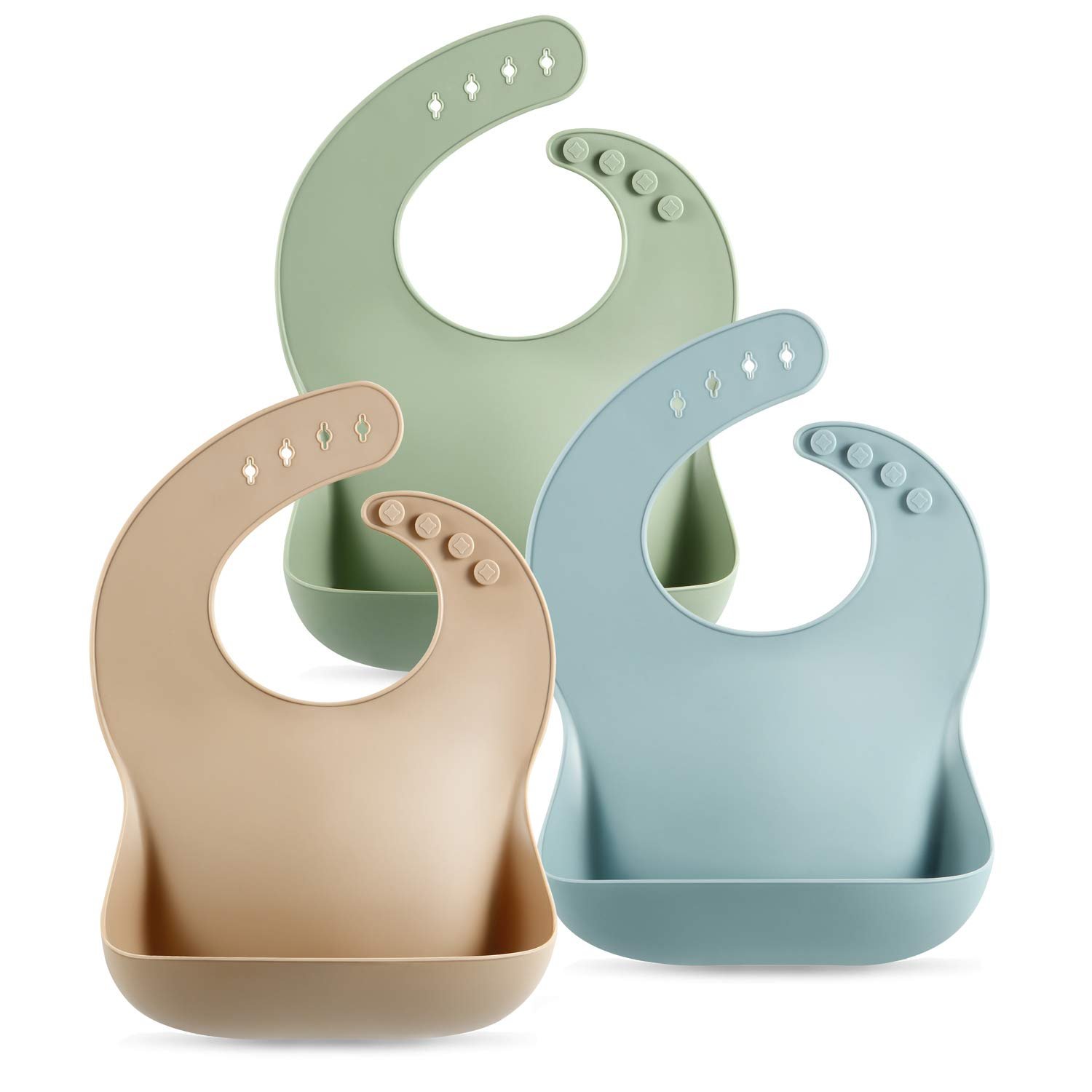 Silicone Baby Bibs, waterproof baby feeding bibs, easy clean drool bibs, unisex baby bibs, soft baby bibs, Reusable baby bibs,