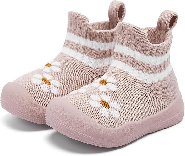 Enjoy Baby Sock Shoes Baby Walking Shoes Infant Non-Slip Breathable Slippers with Soft Rubber Sole Baby Boys Girls Slip On Sneakers - Image 4