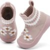 Engtoy Baby Sock Shoes Baby Walking Shoes Infant Non-Slip Breathable Slippers with Soft Rubber Sole Baby Boys Girls Slip On Sneakers