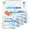 WaterWipes Plastic-Free Original Baby Wipes - 99.9% Water-Based, Unscented & Hypoallergenic for Sensitive Skin
