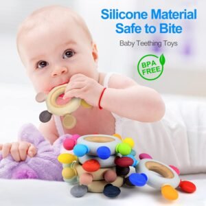 newborn teething ring Toys Silicone Teethers BPA Free review
