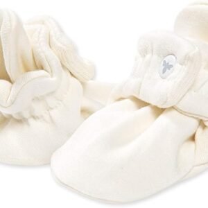 Burt's Bees Baby Organic Cotton Booties - Adjustable Infant Socks for Cozy Feet