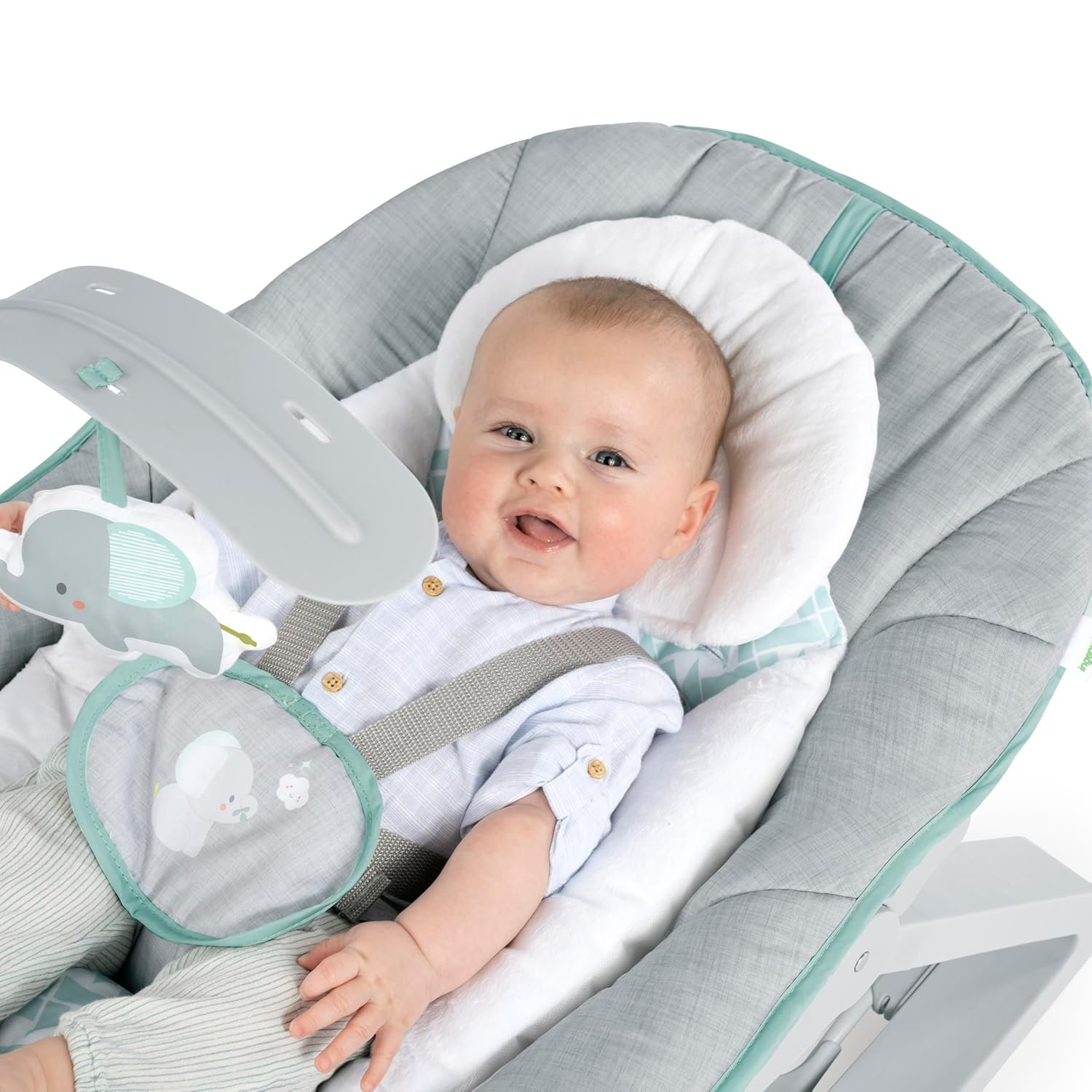 Best Ingenuity Keep Cozy 3-in-1 Grow with Me Vibrating Baby Bouncer - Image 2