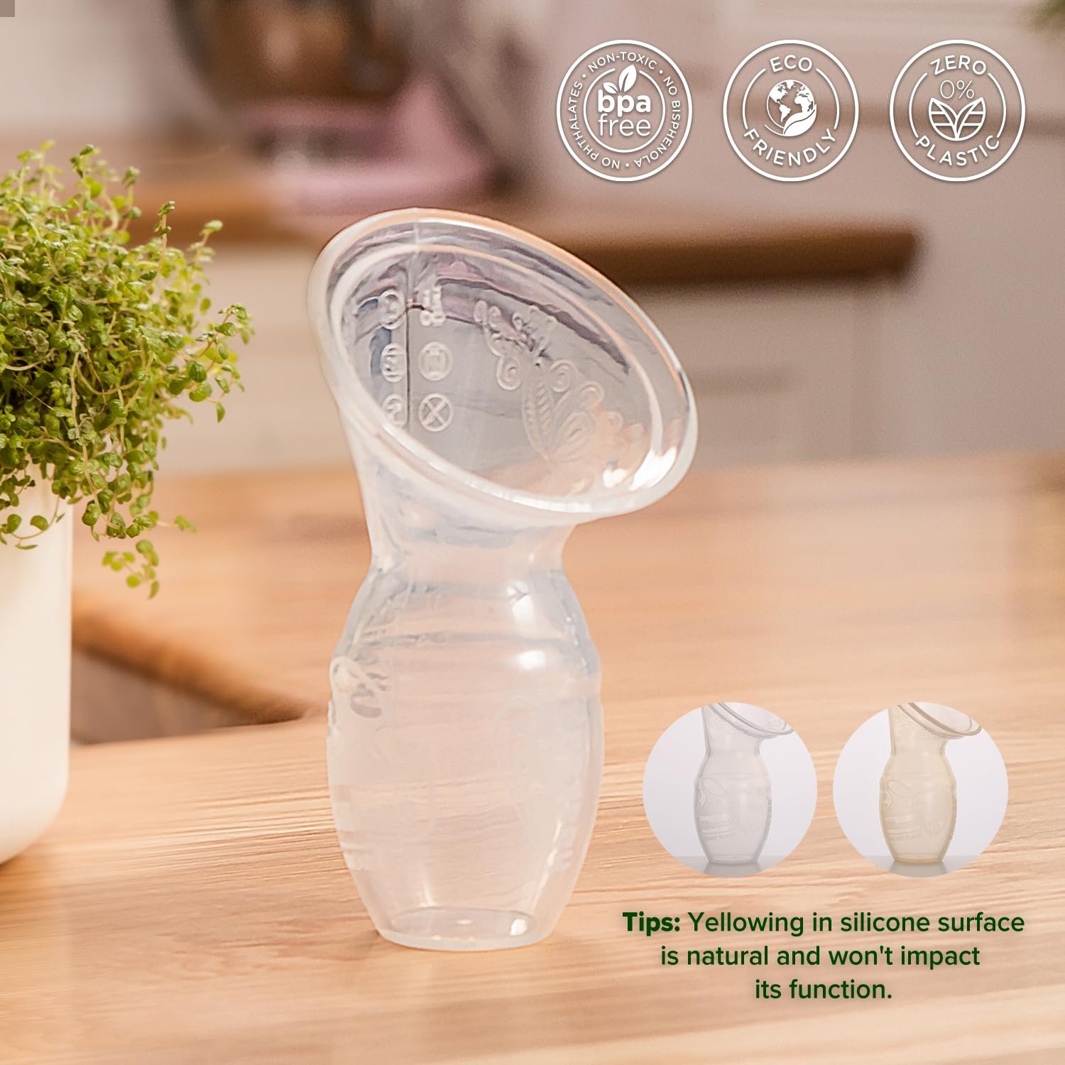Haakaa Manual Breast Pump - 4oz/100ml Silicone Pump for Easy Breastfeeding