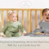 4Pc Comfy Cozy Set – 2 Sleep Sacks & 2 Footed Pajamas for Babies (3-6 Months)