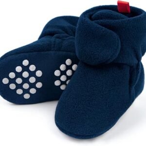 Baby Fleece Booties – Warm, Non-Slip Unisex Booties for Newborns & Toddlers