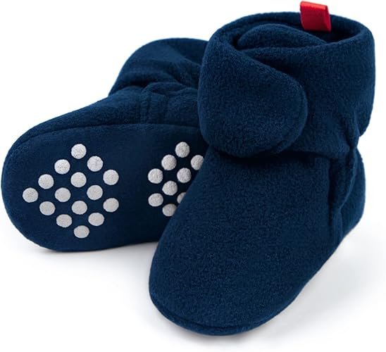 Baby Fleece Booties – Warm, Non-Slip Unisex Booties for Newborns & Toddlers