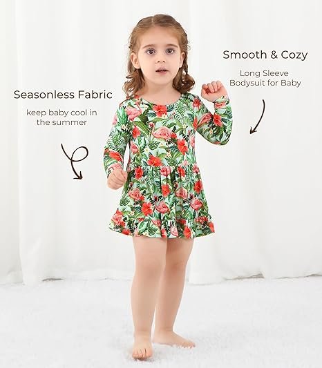 Latest Baby Girl Clothes Newborn Romper Dress, Long Sleeve Infant Girls Summer Outfit Review - Image 4