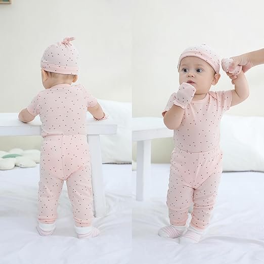 Buy Baby Bodysuit and Pant Set 10-pcs Cotton Soft Newborn Boy Girl Clothes Outfits Review - Image 4