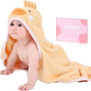 Baby Hooded Towel with Chick Design – Ultra-Soft Thick Cotton Bath Towel for Newborns