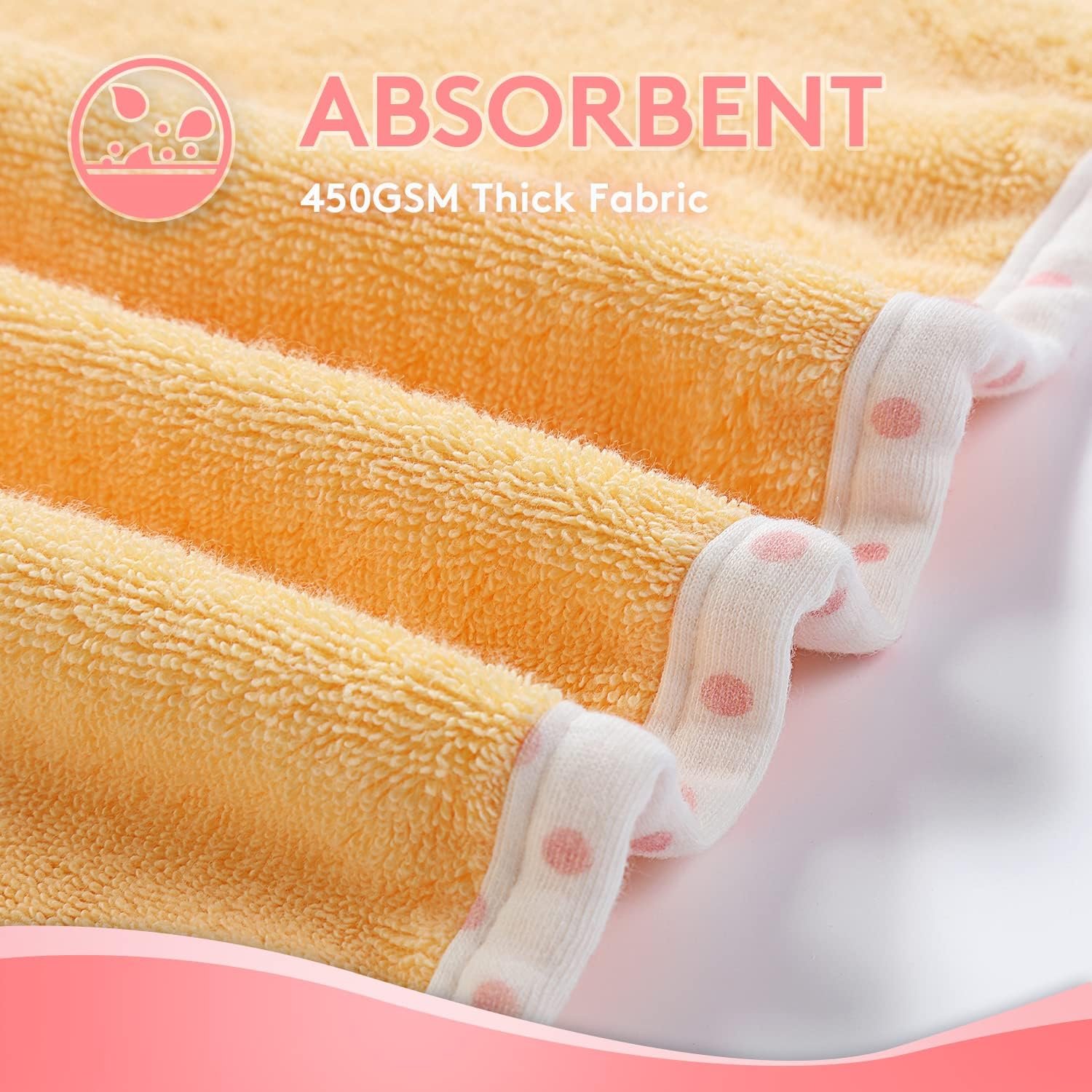 Buy Baby Hooded Towel with Unique Animal Design Ultra Soft Thick Cotton Bath Towel for Newborn (Chick) - Image 4