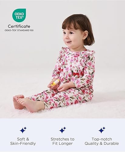 New Sleepwear Bamboo Viscose Baby Girl Romper Ruffled Long Sleeve Jumpsuit Soft One Piece Clothes Review - Image 2