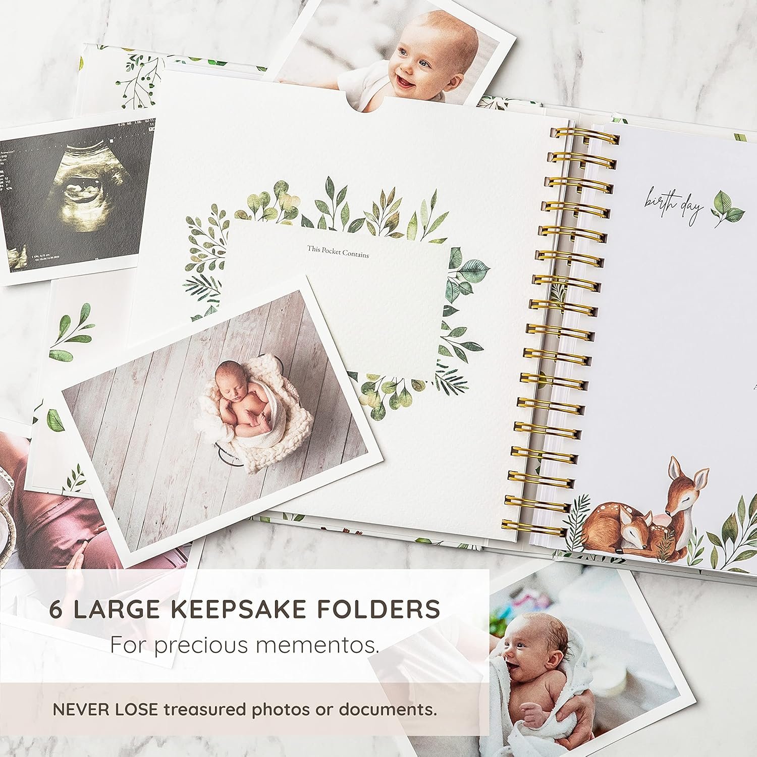 Timeless Keepsake Baby Memory Book - Record Milestones from Birth to Age 5