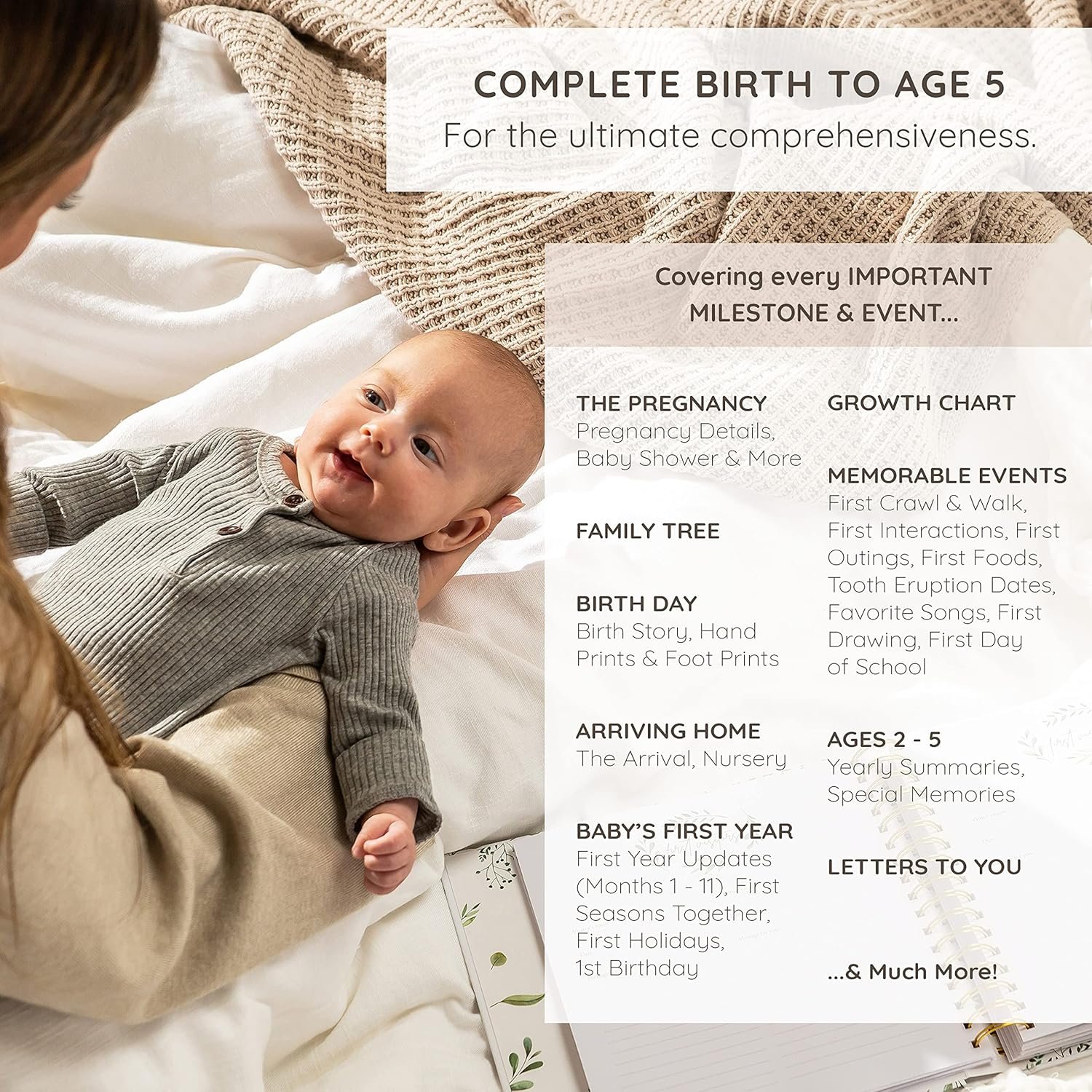 Best Keepsake Memory Book for Baby: First 5-Year Journal & Review - Image 2