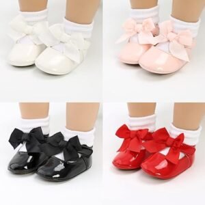 LAFEGEN Baby Shoes;Non-Slip Infant Footwear;First Walker Dress Shoes;Soft Sole Baby Shoes;Adjustable Hook-and-Loop Closure Shoes;LAFEGEN Mary Jane flats