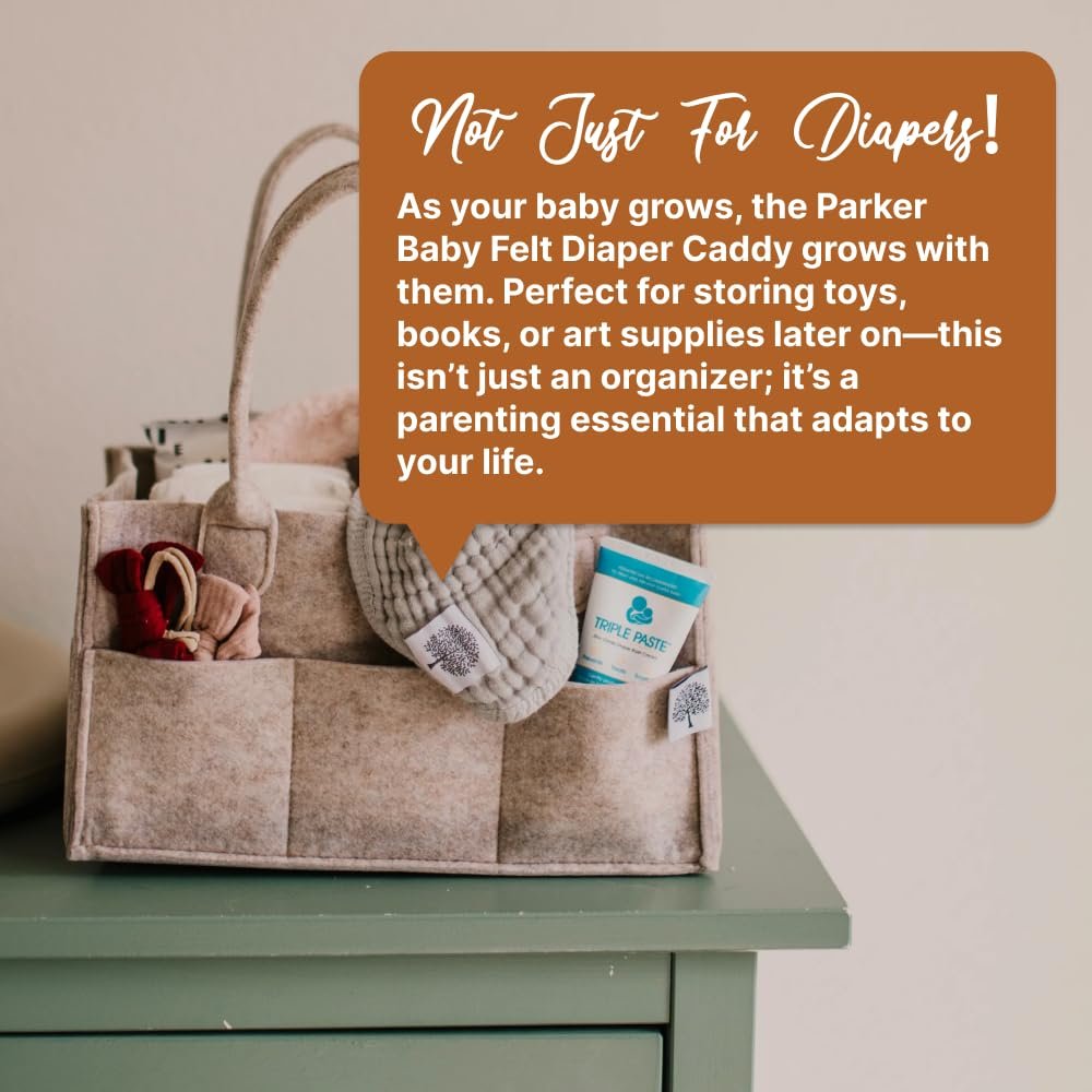 Best Parker Baby Diaper Caddy Organizer- Ultimate Nursery & Car Organizer for Busy Parents - Image 2