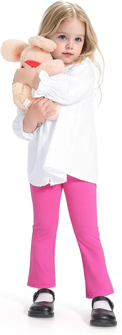 Best 3 Pack Baby Girls Flare Leggings Toddler Bell Bottoms Pants Infant Girl Soft Cotton Clothes Size 18M-5T - Image 7