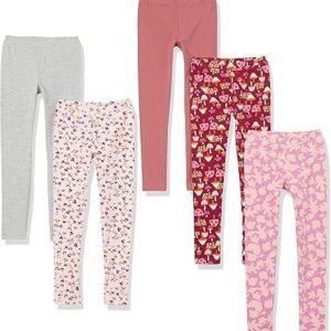 Amazon Essentials Girls & Toddlers Leggings Multipacks Soft & Affordable