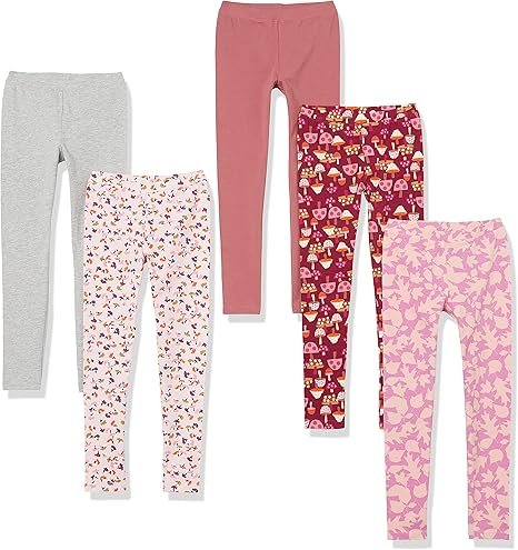 Amazon Essentials Girls & Toddlers Leggings Multipacks Soft & Affordable