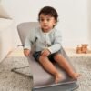 BabyBjörn Bouncer Bliss - Sand Gray | Ergonomic 2-in-1 Baby & Toddler Chair