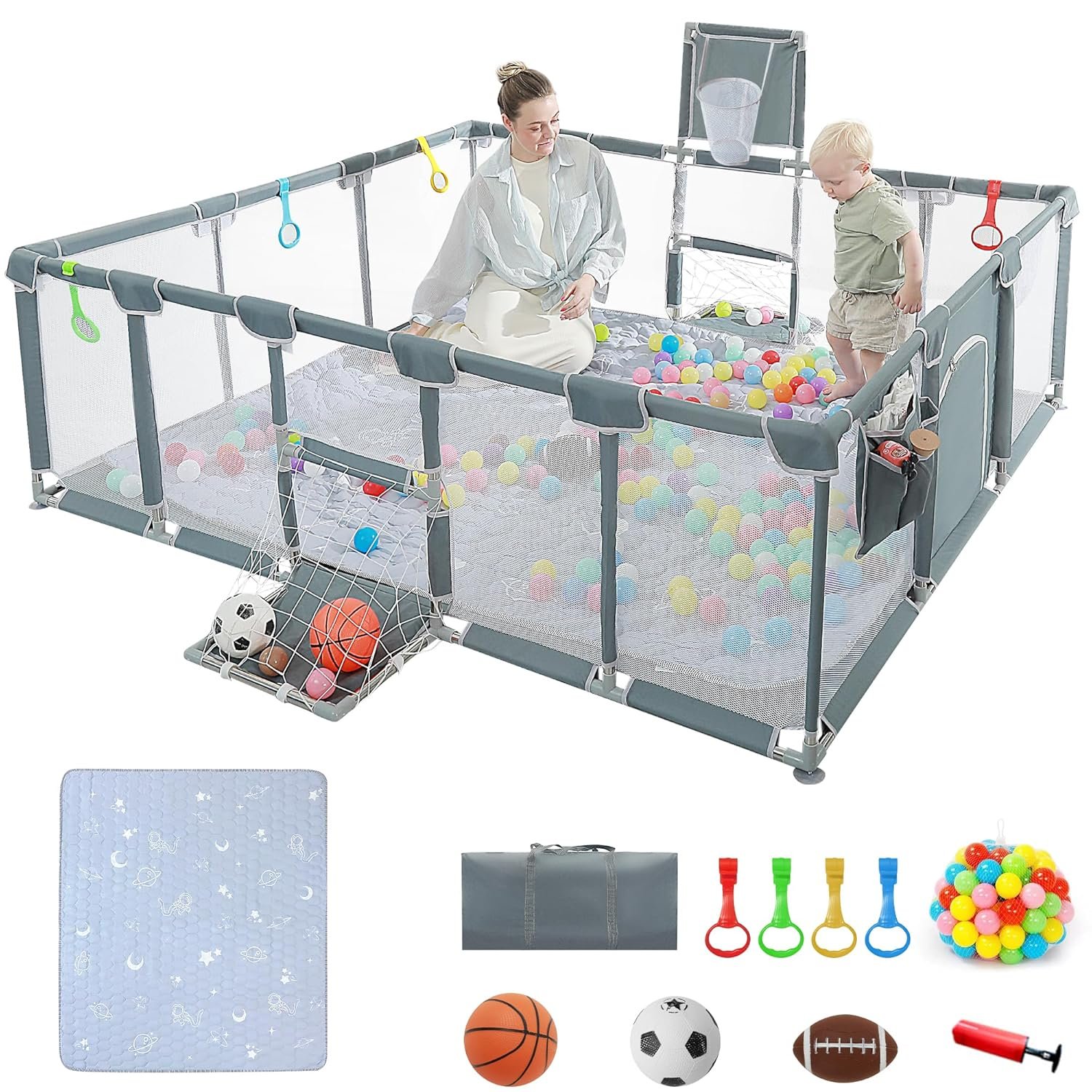 Best LUTIKIANG 79" Large Baby Playpen Review: Safe Play Space for Crawling & Toddlers - Image 3
