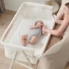 Bedside Sleeper Bassinet | Auto-Lock, Adjustable Height & Breathable Mesh