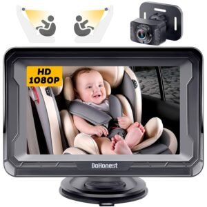 DoHonest Baby Camera 1080P – HD Wireless Baby Monitor with Night Vision & 360° Rotation, 2-Way Audio, Safety & Easy Setup.