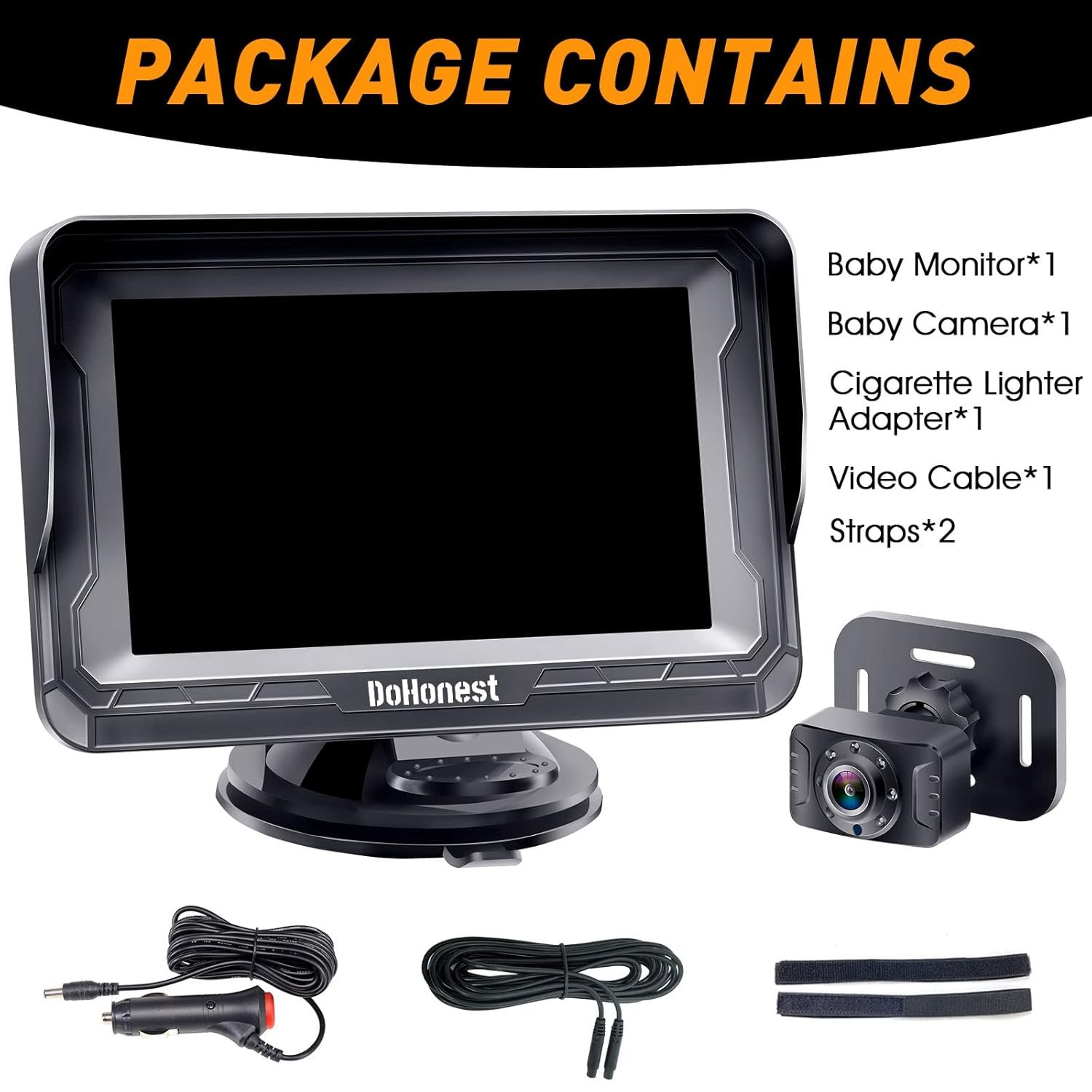 Latest DoHonest Baby Car Camera HD 1080P: Rear-Facing Infant Monitor for Safer Driving - Image 7