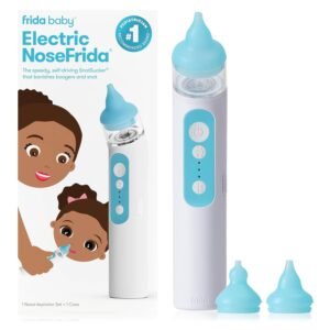 Frida Baby NoseFrida Nasal Aspirator – Gentle, Safe & Effective Baby Congestion Relief & Snot Sucker.