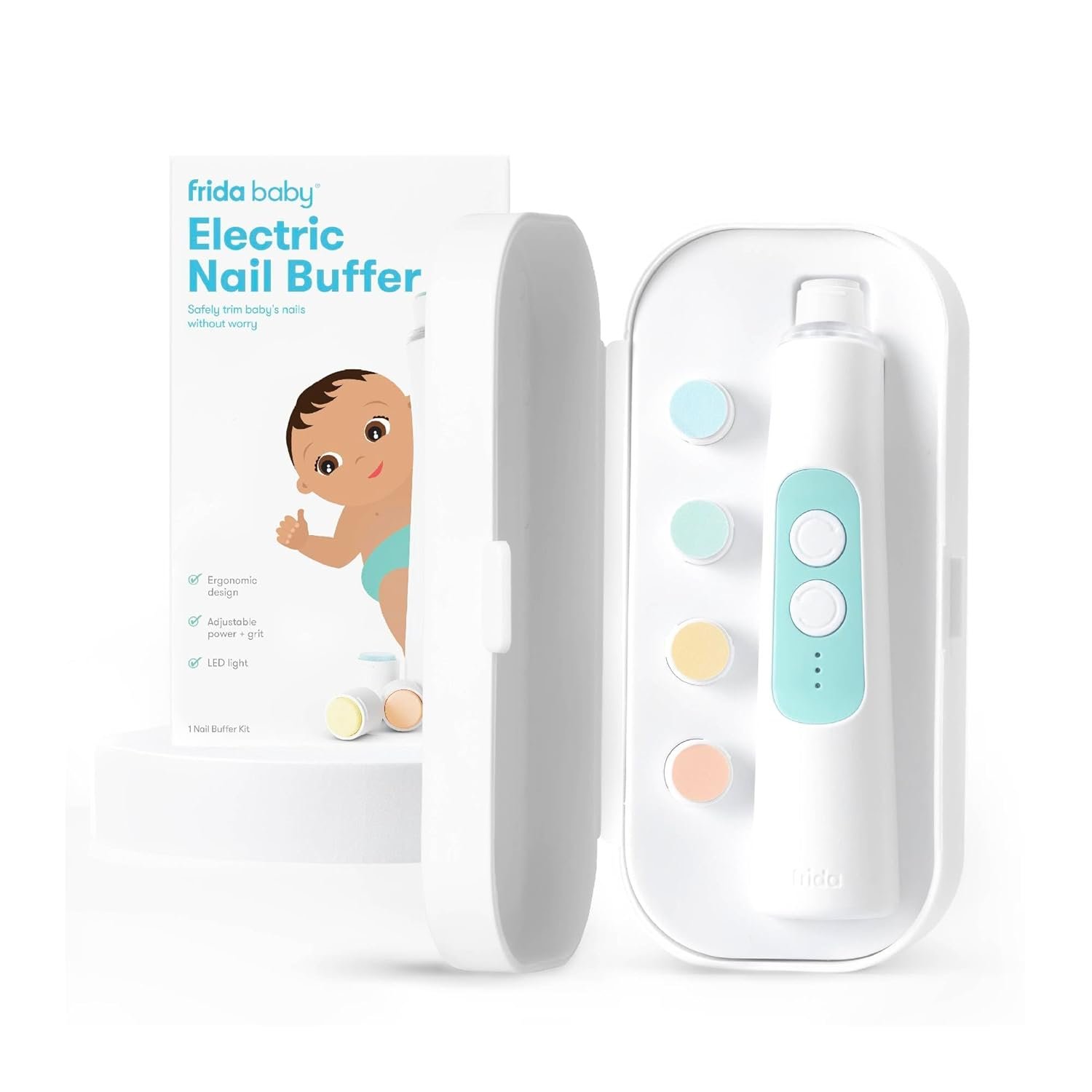 Frida Baby Electric Nail Trimmer – Safe & Easy, Rechargeable & Painless Nail Care for Newborns & Toddlers.