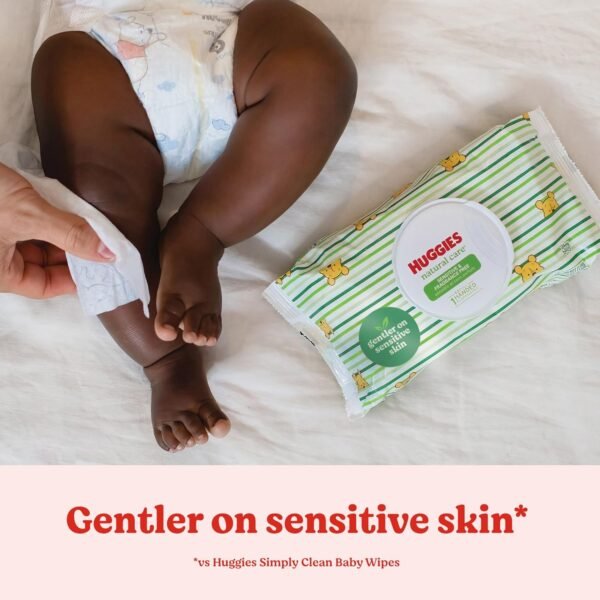 Buy Huggies Natural Care Sensitive Baby Wipes – Unscented & Hypoallergenic (288 Count) - Image 4
