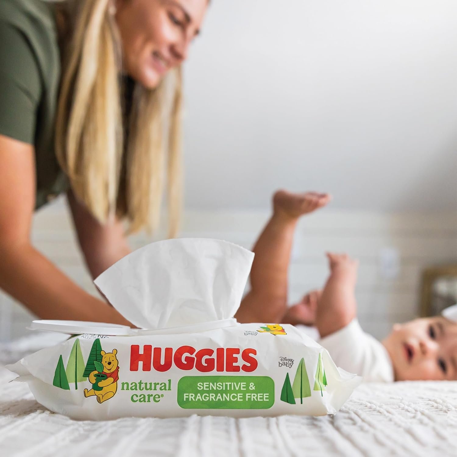 Buy Huggies Natural Care Sensitive Baby Wipes – Unscented & Hypoallergenic (288 Count) - Image 9