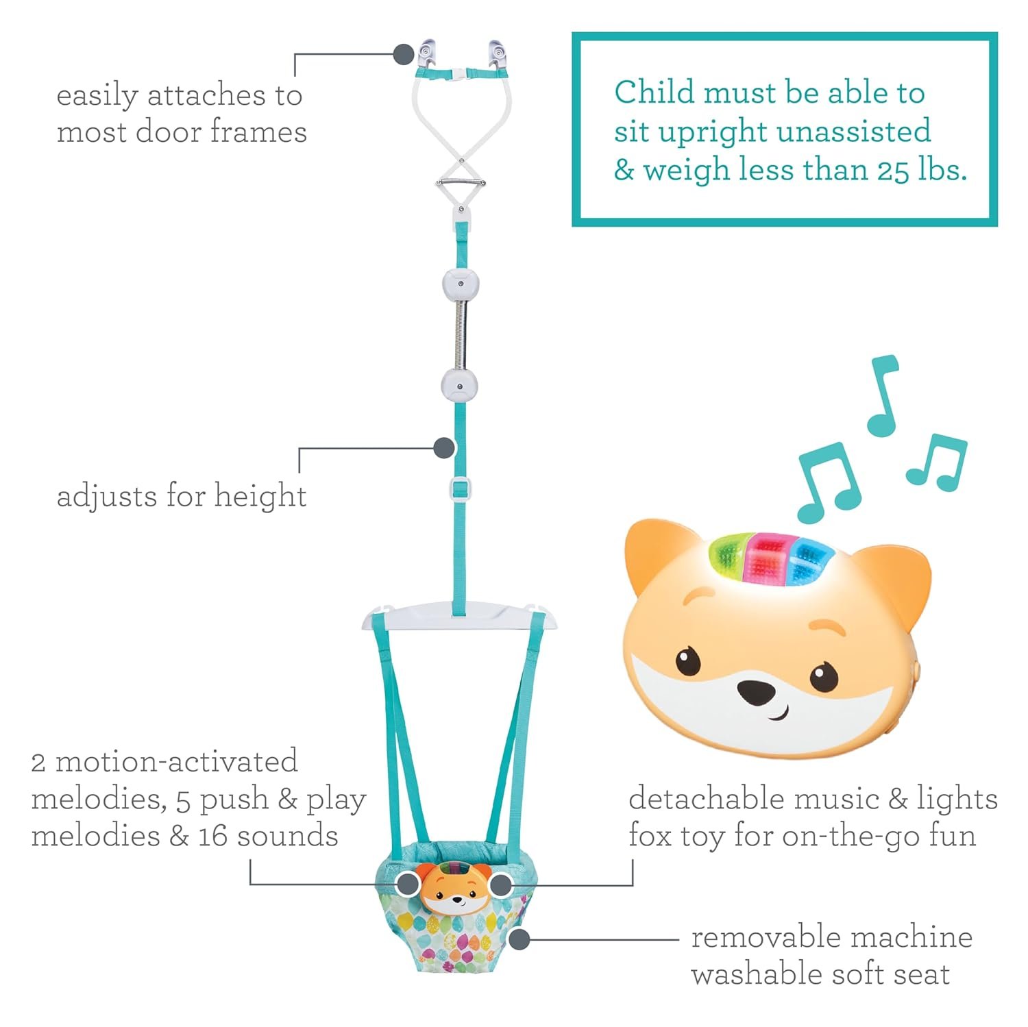 The Most Popular Infantino 2-in-1 Music & Lights Infantino Doorway Jumper Review - Image 6