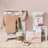 meloom Deluxe Baby Girl Gift Set: Boho Baby Shower Gift Basket for Newborns | Personalized & Luxurious