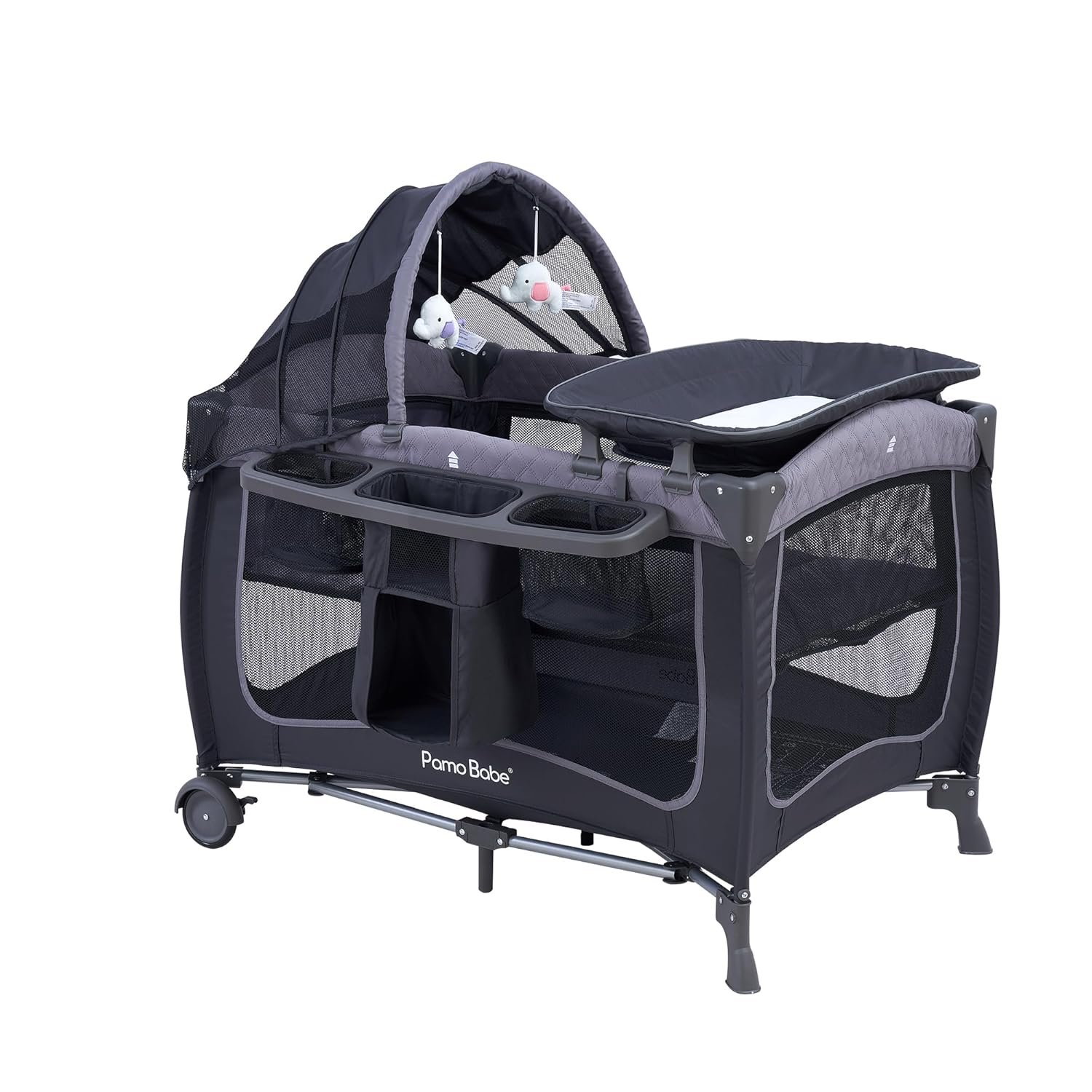 Best Pamo Babe Portable Baby Playard with Canopy – 4-in-1 Nursery Center Review - Image 2