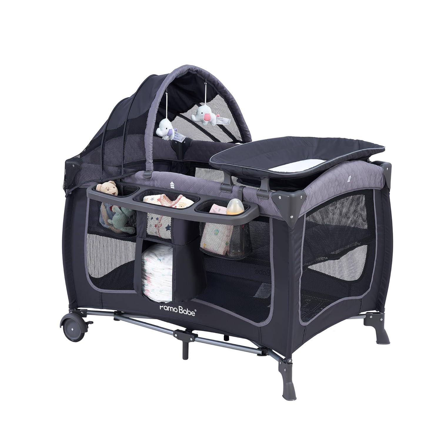 Best Pamo Babe Portable Baby Playard with Canopy – 4-in-1 Nursery Center Review - Image 3