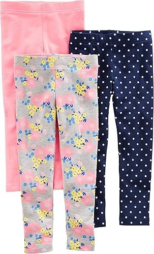 Best Simple Joys by Carter's Girls' 3-Pack Leggings - Image 6