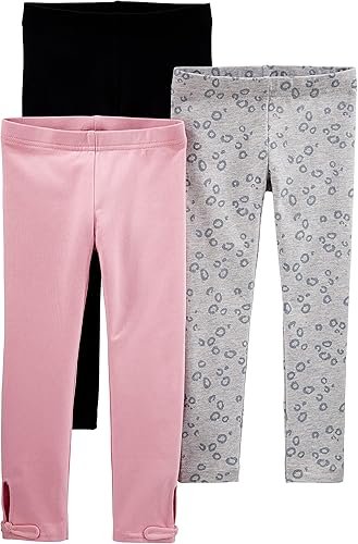 Best Simple Joys by Carter's Girls' 3-Pack Leggings - Image 8