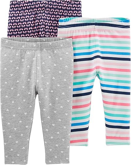 Best Simple Joys by Carter's Girls' 3-Pack Leggings - Image 9
