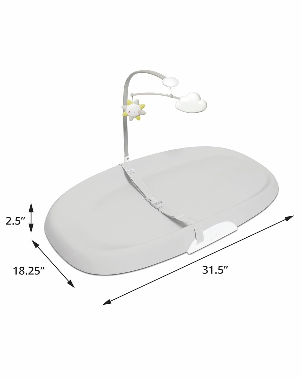 Best Skip Hop Baby Changing Pad Nursery Style Wipe-Clean Contoured with Cushioned Foam Oat - Image 3
