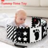 URMYWO Black and White Baby Toys: High Contrast Sensory Toys for Newborns 0-12 Months | Tummy Time & Visual Stimulation
