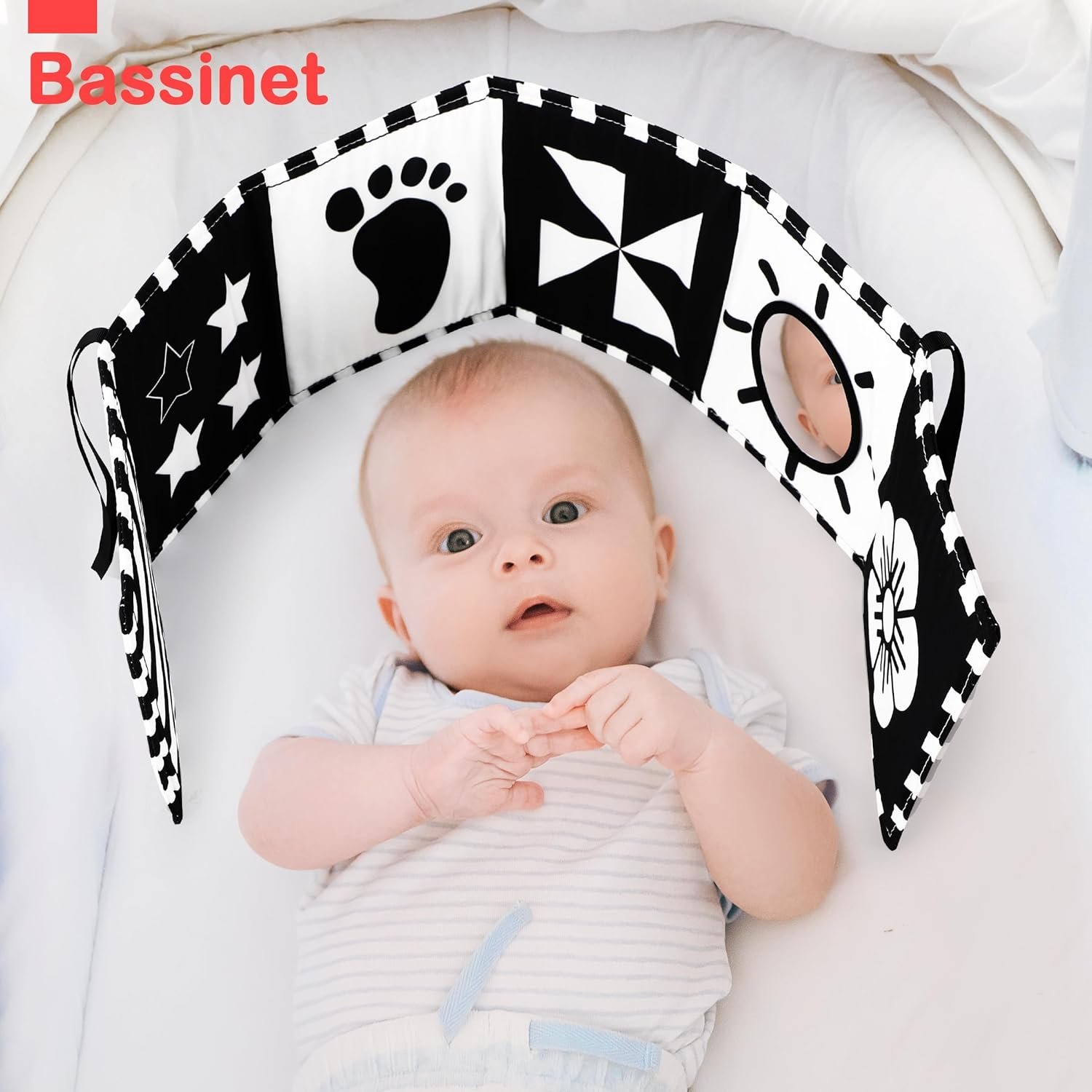 Best URMYWO Black and White Baby Toys – High Contrast Soft Baby Book for Newborns - Image 2