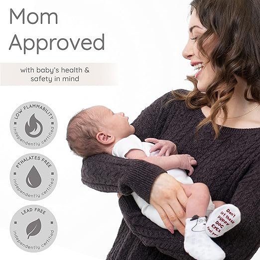Best ZIRI & ZANE Baby Sock Gift Set - 7 Unique Pairs, Cute & Funny Unisex Newborn Gifts for Baby Showers & Registries - Image 7