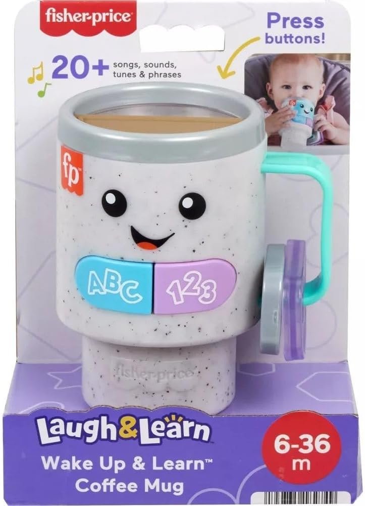 Best Fisher-Price Baby & Toddler Toy Laugh & Learn Coffee Mug Toy for Babies 6+ Months - Image 5