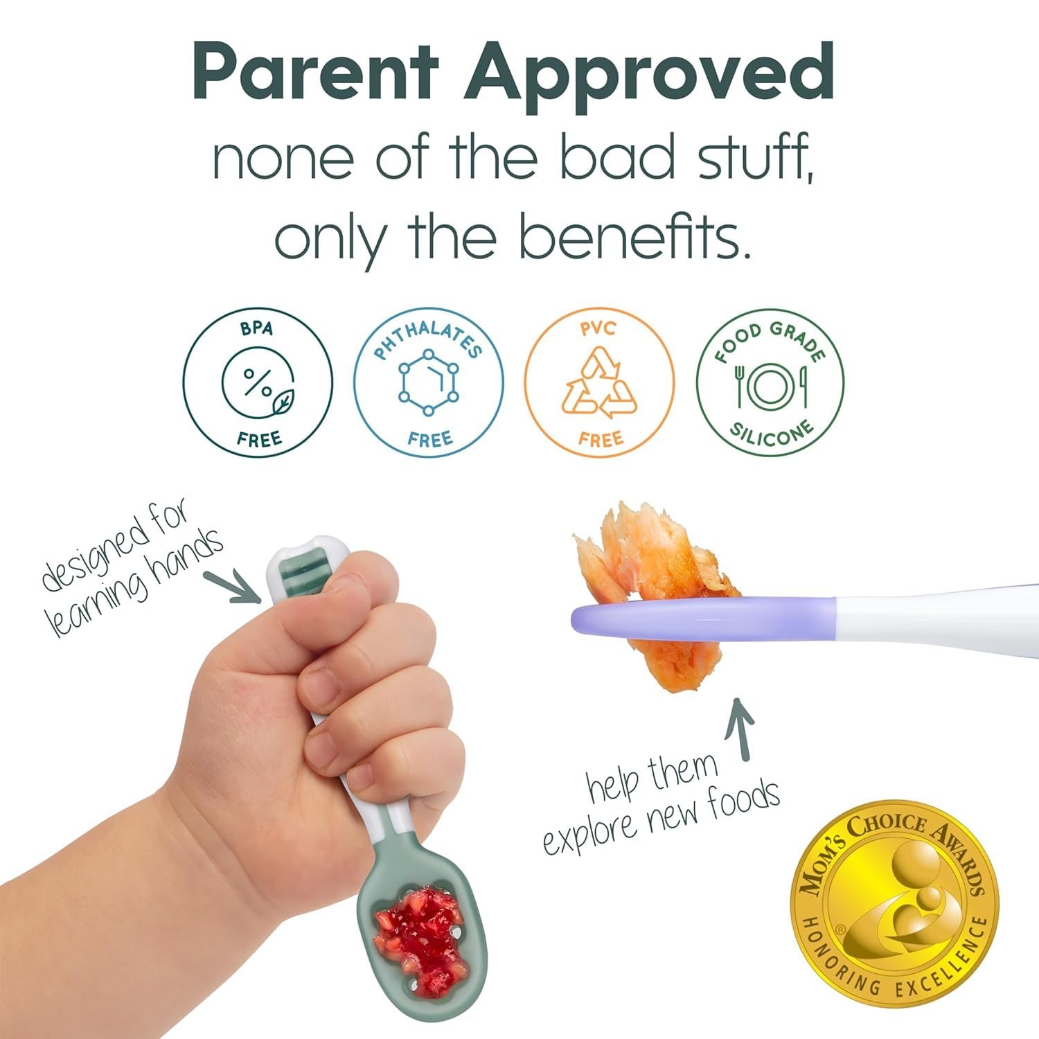 Buy NumNum Baby Spoons Set – Safe, Easy, Fun 6+ Month Self‑Feeding Set - Image 9