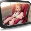 Shynerk Baby Car Mirror – Safe, Shatterproof Rear-Facing Infant Mirror with 360° Adjustability.
